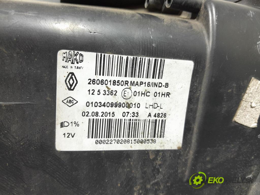 Renault Clio 2015 světlo Levý: 260601850R
