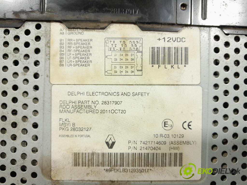 Renault Midlum 2011 Radio I Navigácia: 7421714609