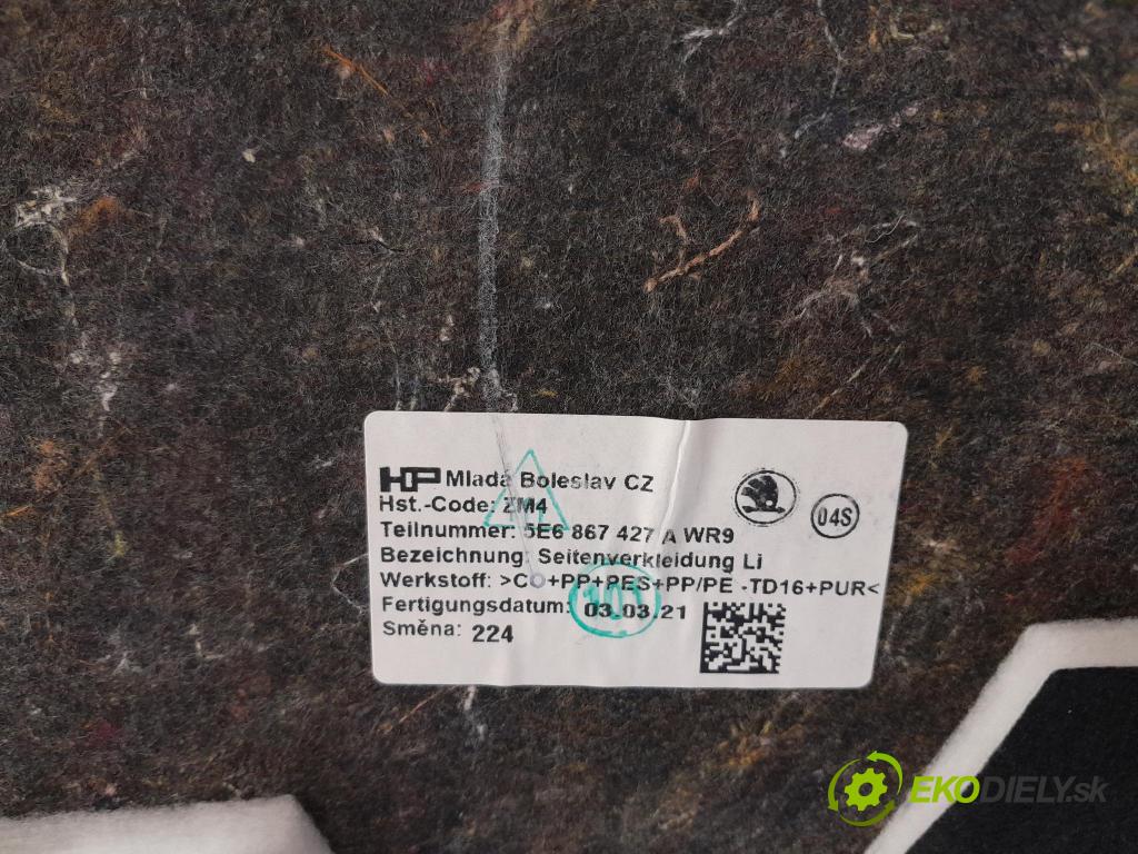 Skoda Octavia 2021 Čalounictví: kufra: 5E6867427A