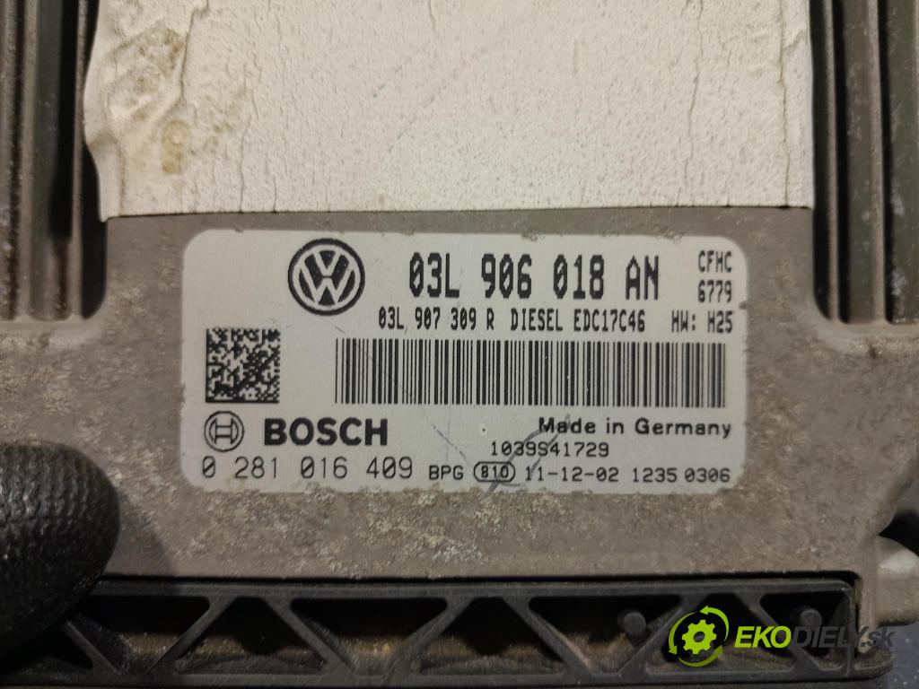 Vw Golf 2012 riadiaca jednotka Motor: 03L906018AN