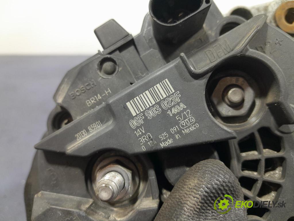 Vw Golf 2012 Alternator 06F903023F