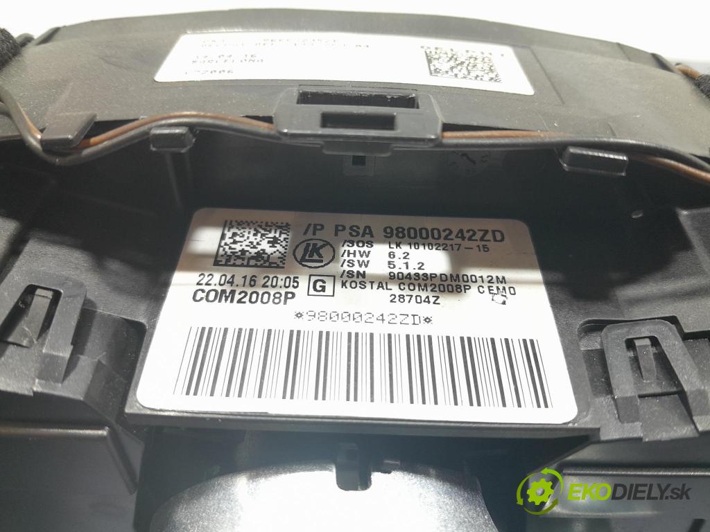 Peugeot 508 2016 Přepínač Komplex: 98000242ZD