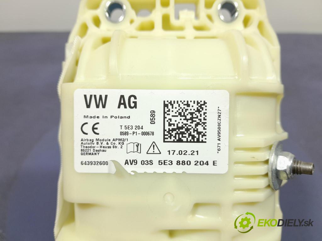 Skoda Octavia 2021 Airbag: Cestujúcí: x 5E3880204E
