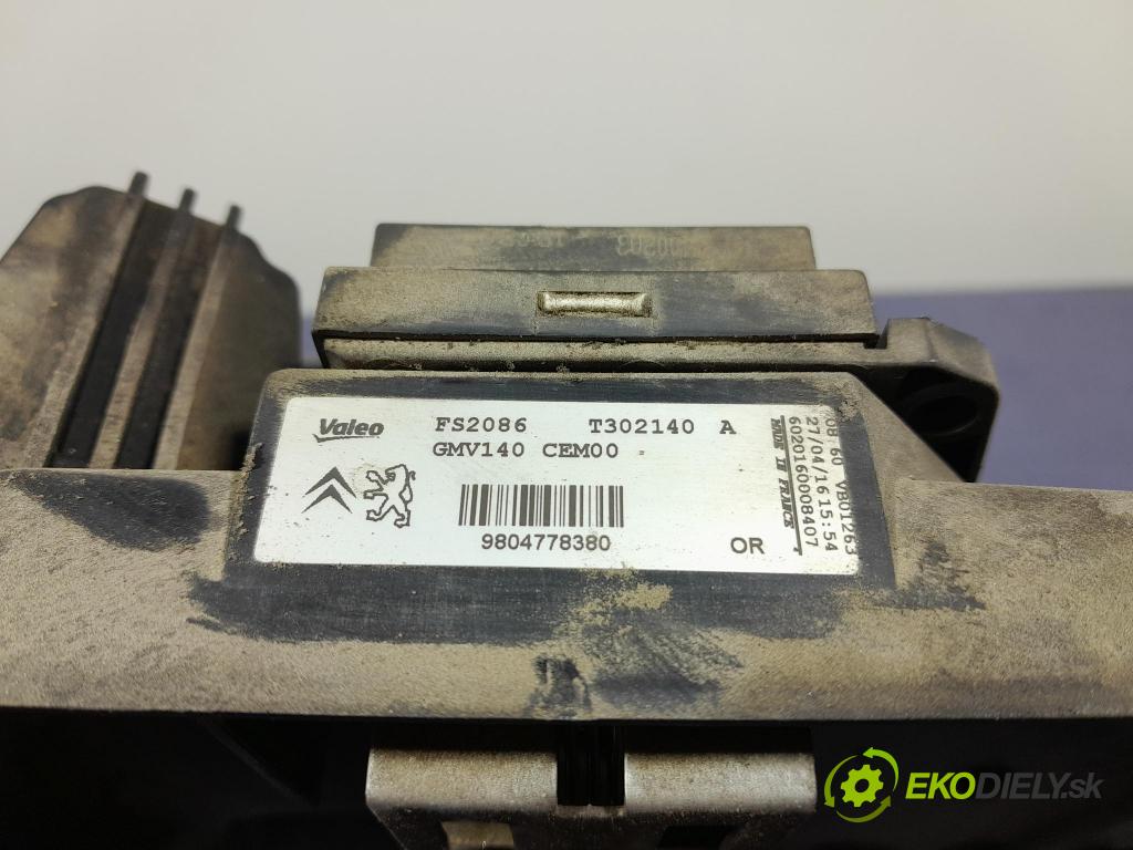 Peugeot 508 2016 Ventilátor Chladič: 9804778380