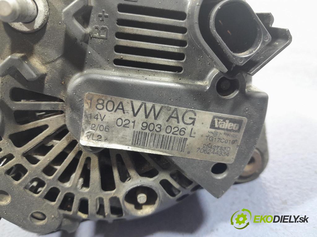 Vw Passat 2007 Alternator 021903026L