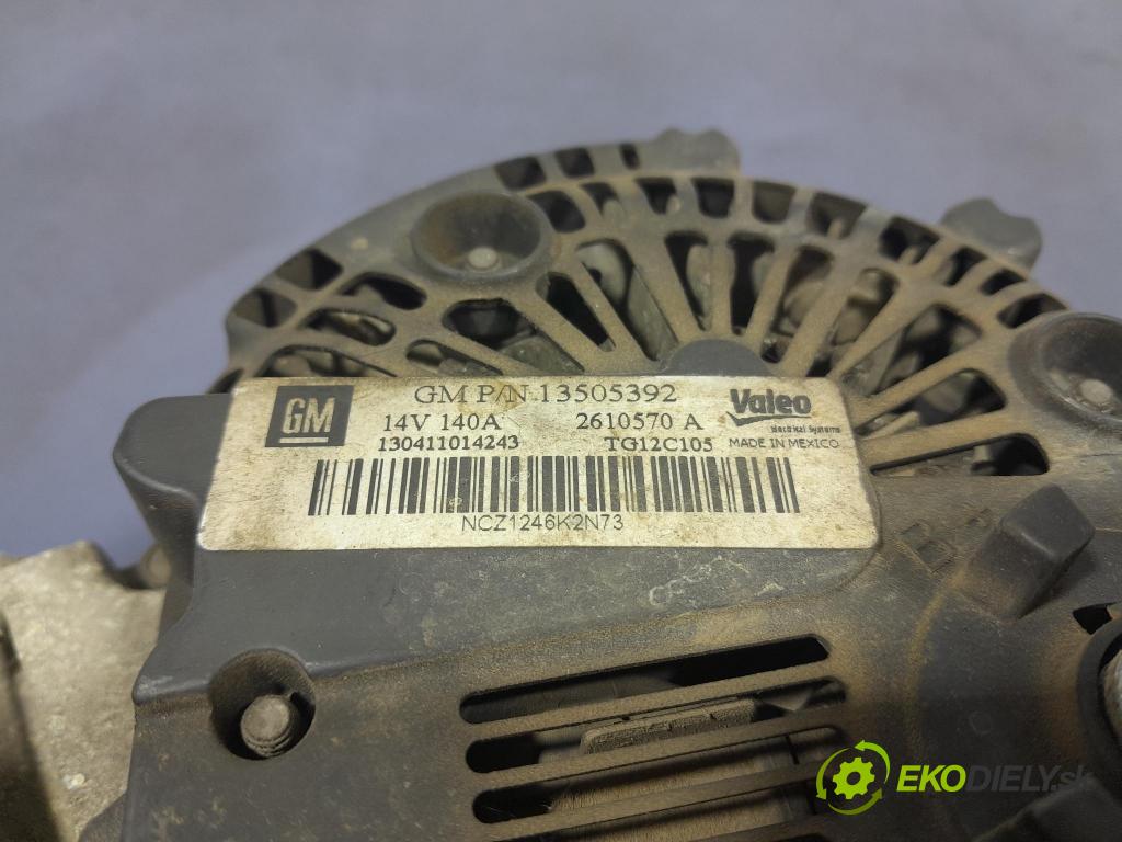 Chevrolet Aveo 2013 Alternator 13505392