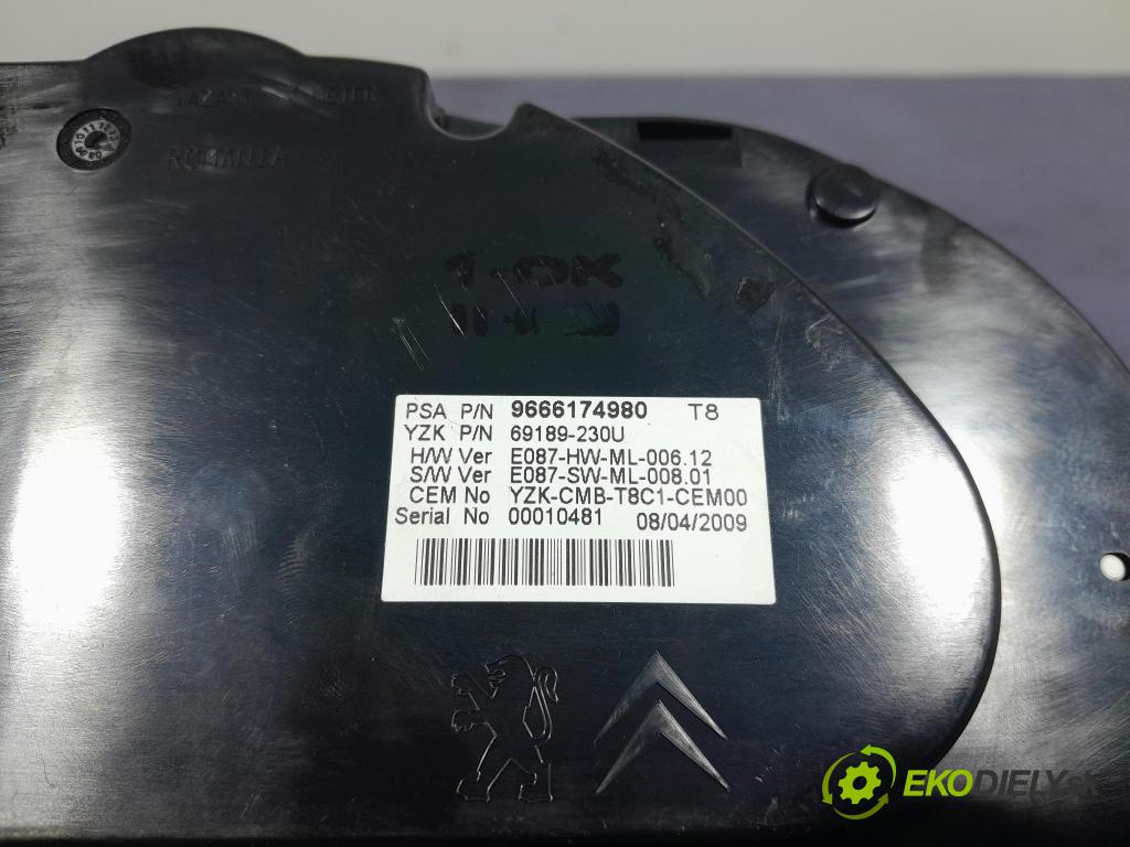 Peugeot 3008 2009 prístrojovka/ budíky 9666174980
