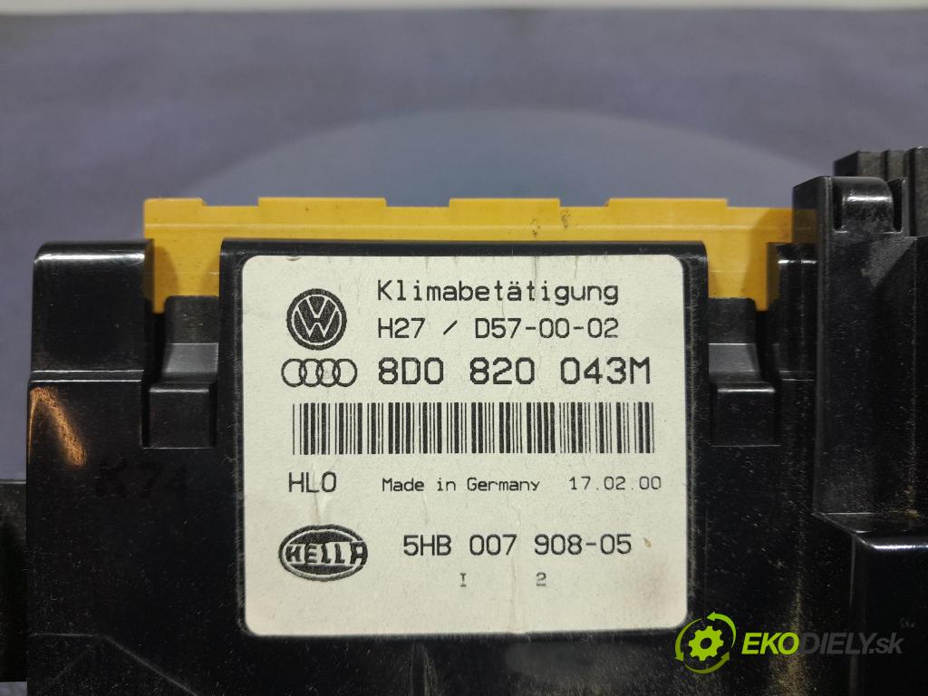 Audi A4 2000 prepínač Klimatizácia: Prúd vzduchu: 8D0820043M
