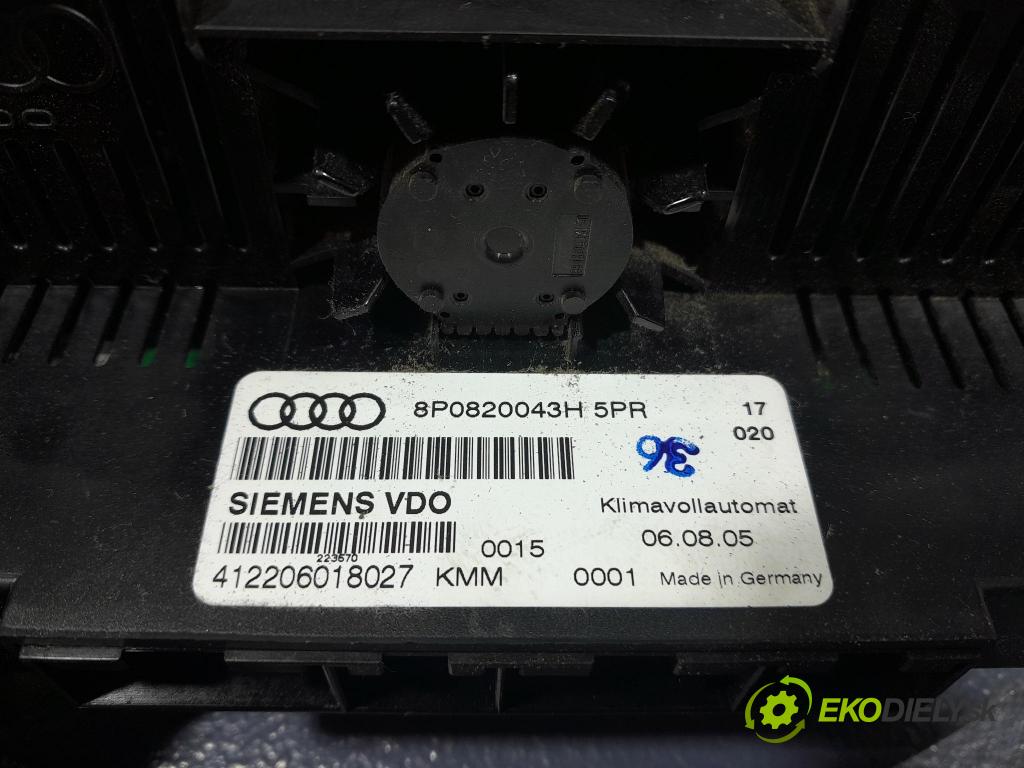 Audi A3 2005 Přepínač Klimatizace: Proud vzduchu 8P0820043H