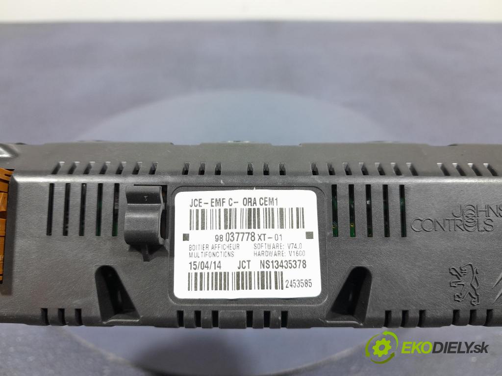 Citroen C3 2014 Zobrazit: Rádio: / GPS 98037778XT
