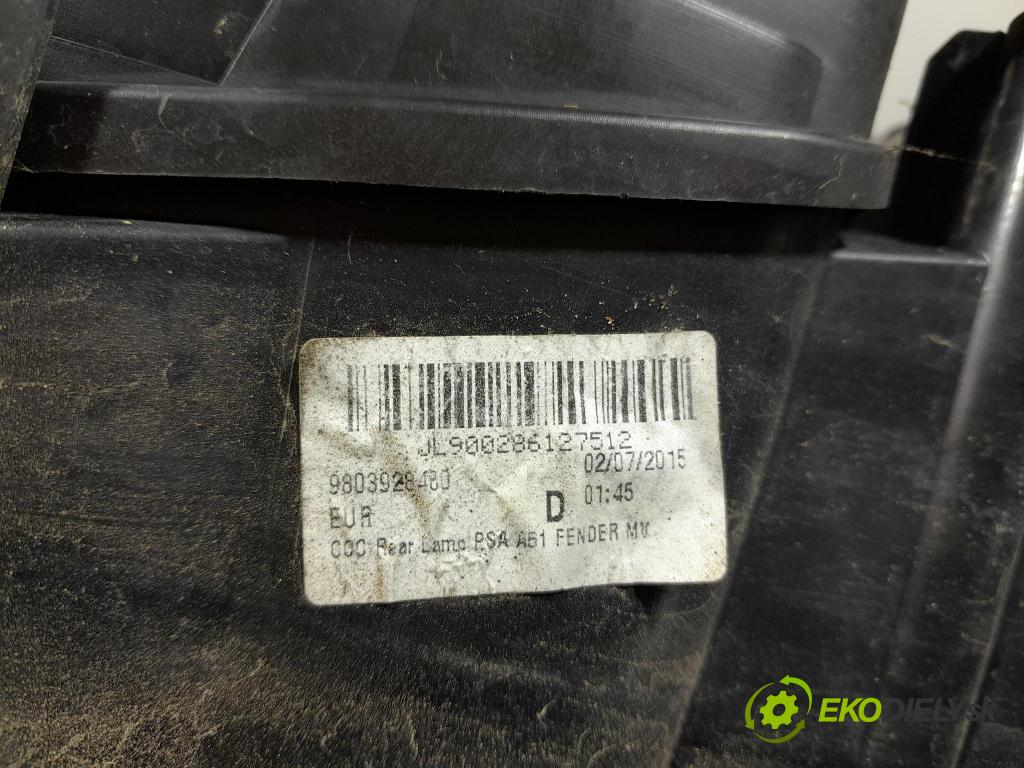 Citroen C3 2014 svetlo / reflektor zad Prava: Vonkajsia: 9803928480