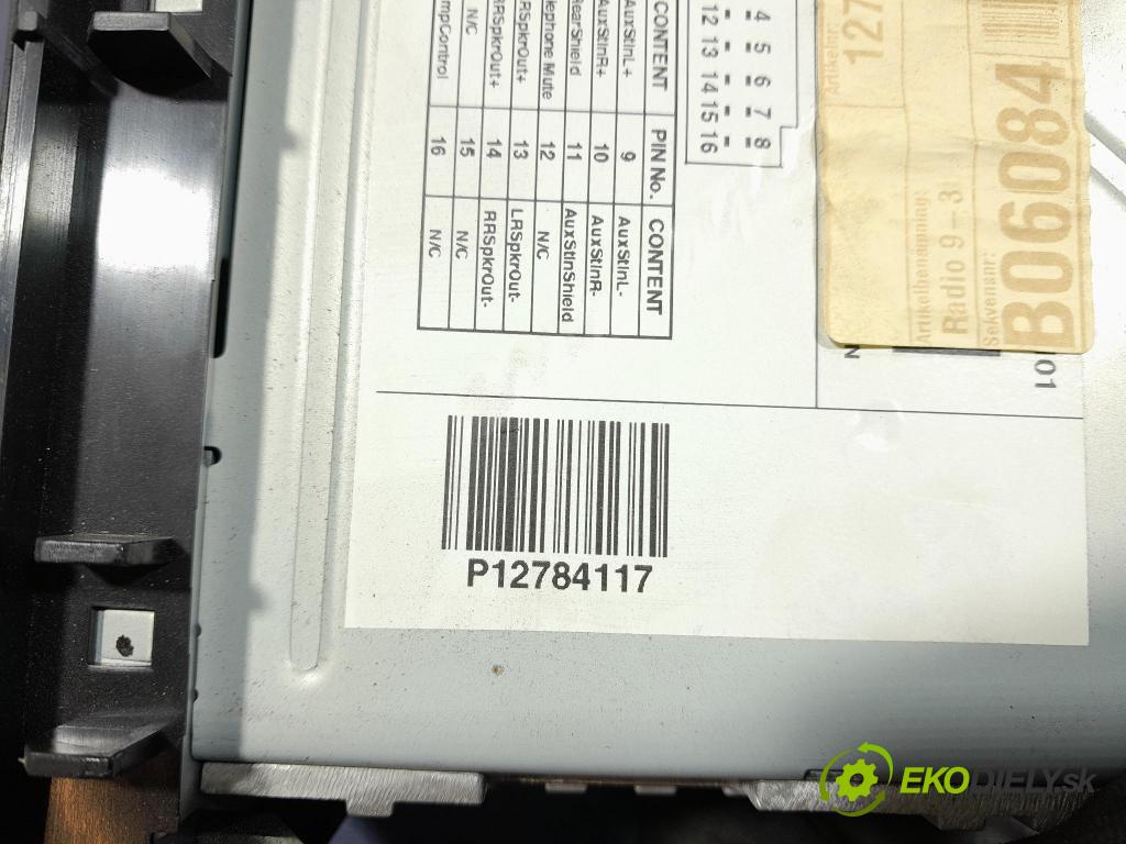 Saab 9-3 2010 Radio I Navigace: 12784117