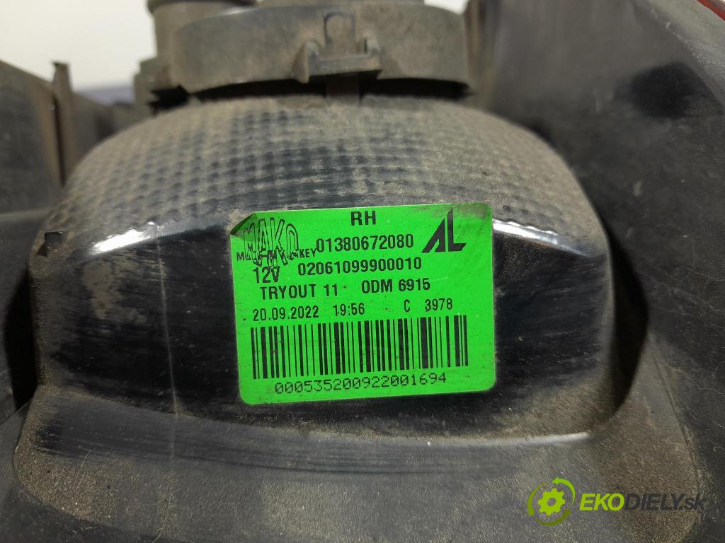 Peugeot Boxer 2022 svetlo / reflektor zad Prava: Vonkajsia: 01380672080