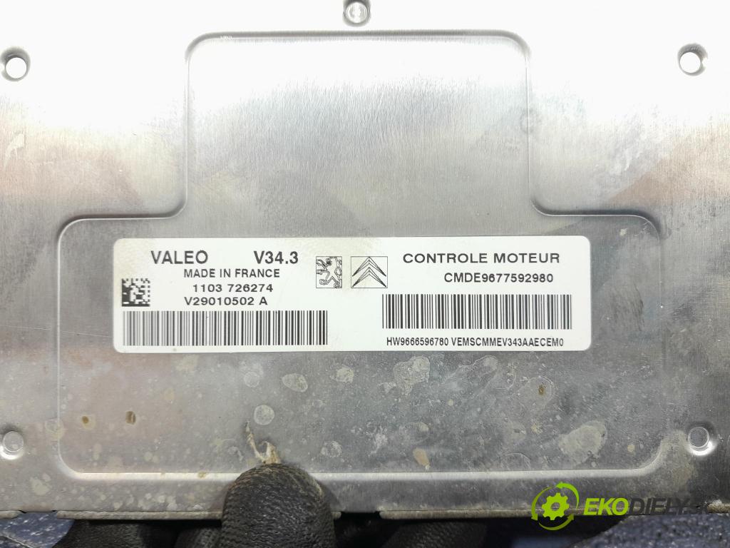 Peugeot 206 2011 řídící jednotka Motor: 9677592980