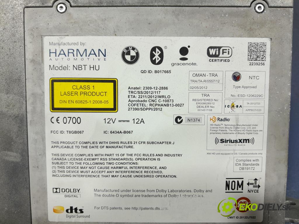 Bmw X5 2014 Radio I Navigácia: 9347822