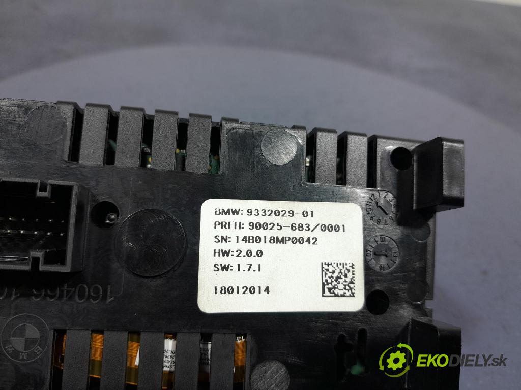 Bmw X5 2014 prepínač Klimatizácia: Prúd vzduchu: 9332029