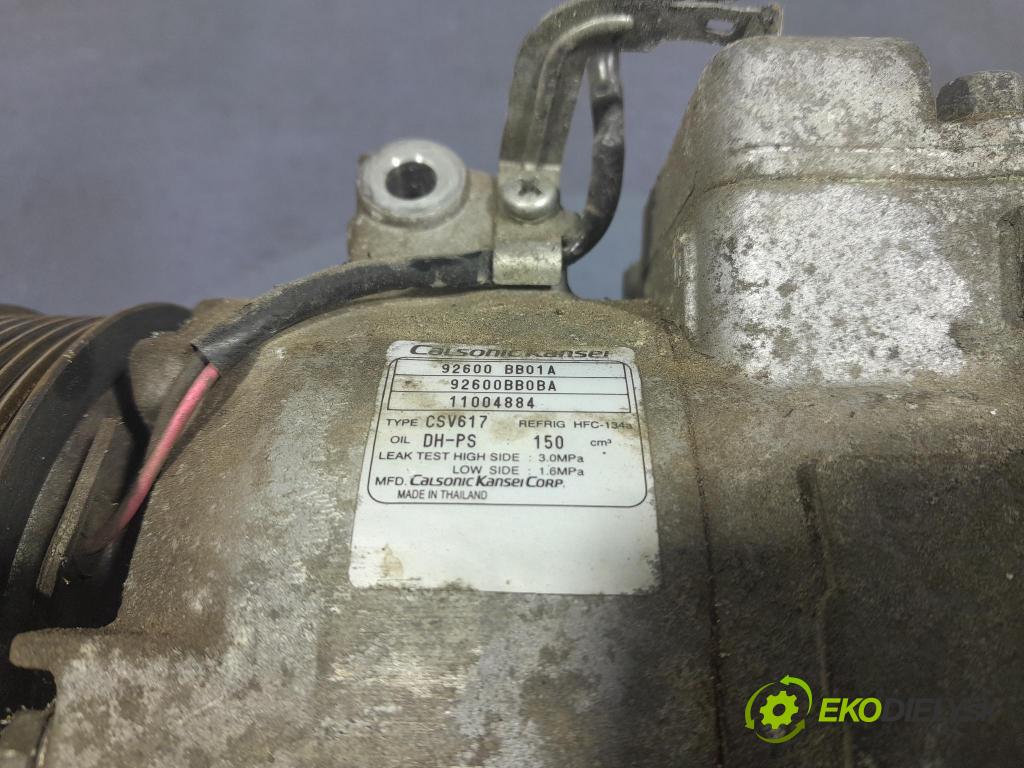 Nissan Qashqai 2011 Kompresor: Klimatizace: 92600BB01A