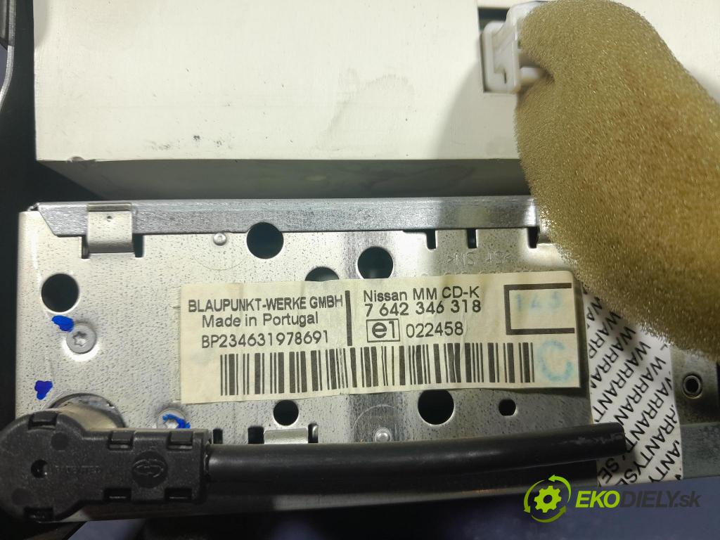 Nissan Micra 2003 Radio I Navigace: 7642346318