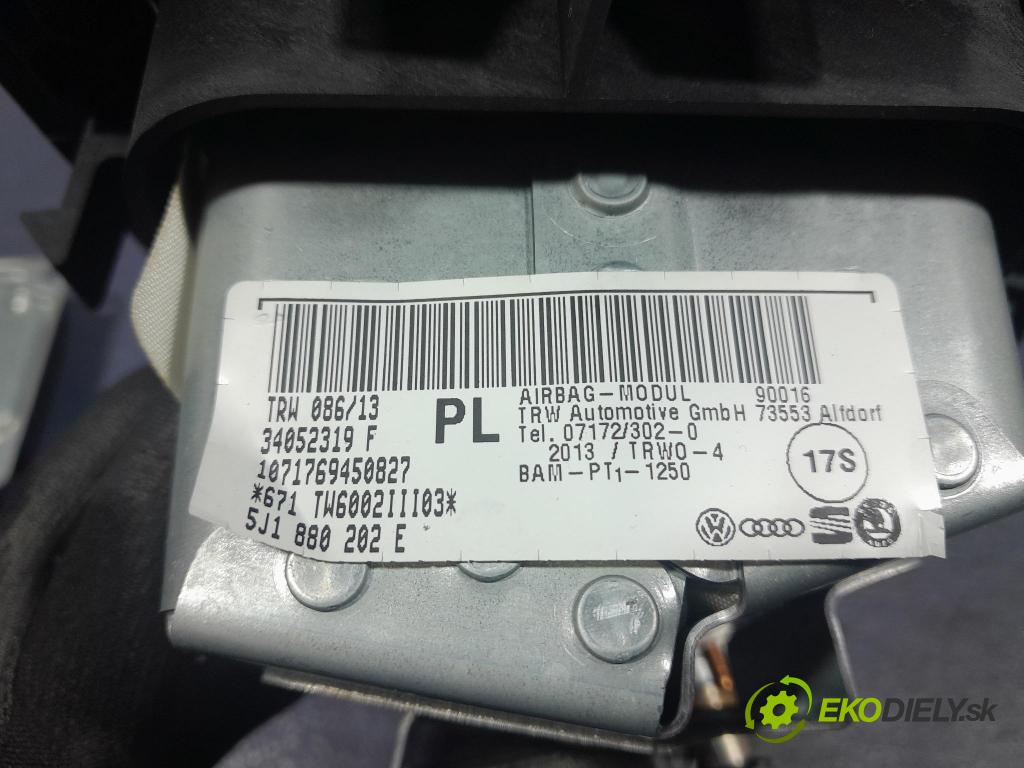 Skoda Fabia 2013 Airbag: x 5J1880202E