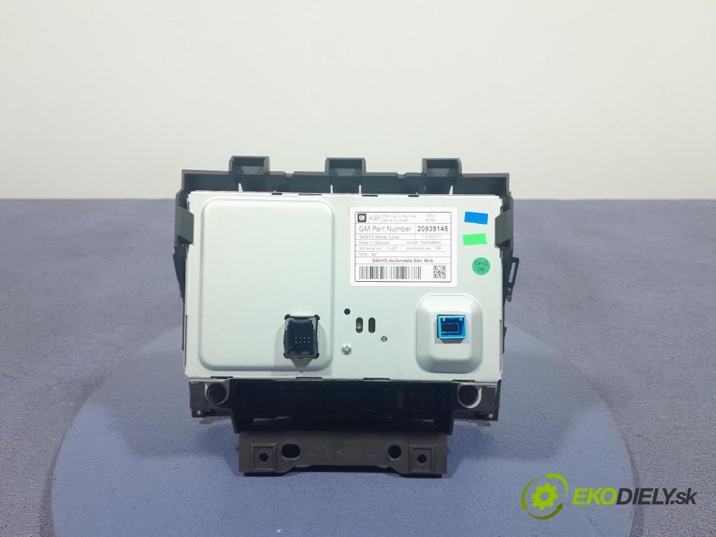 Opel Astra 2012 displej Radio / GPS 20939145