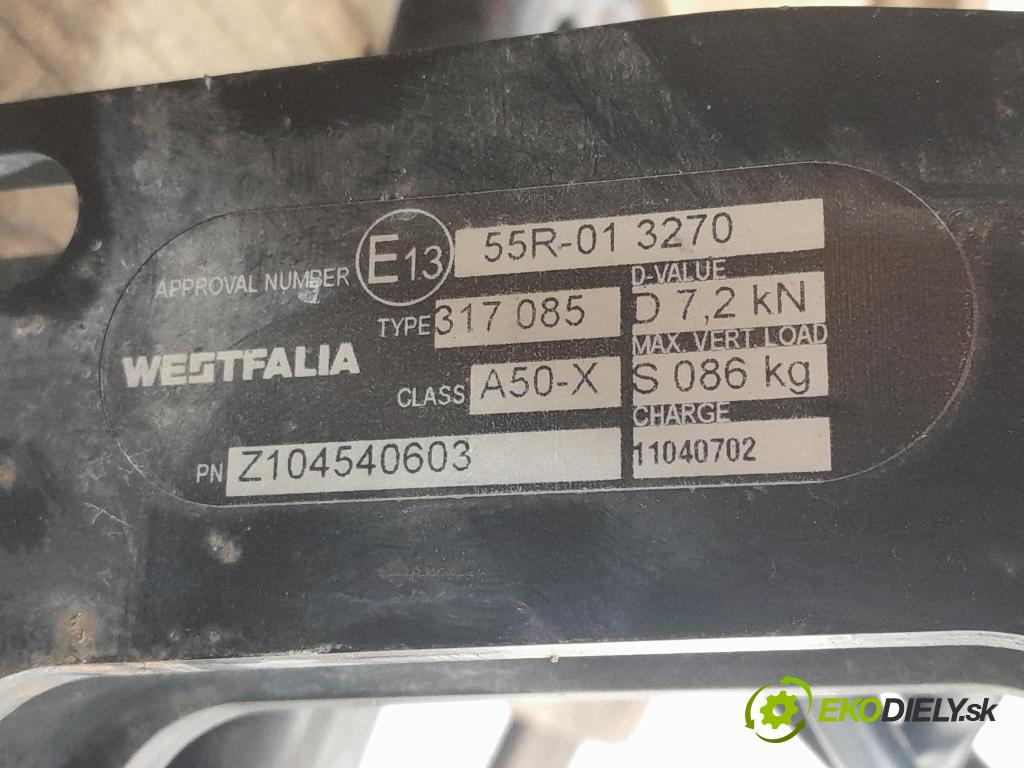 Skoda Fabia 2009 Hák: Do Prívesy: 