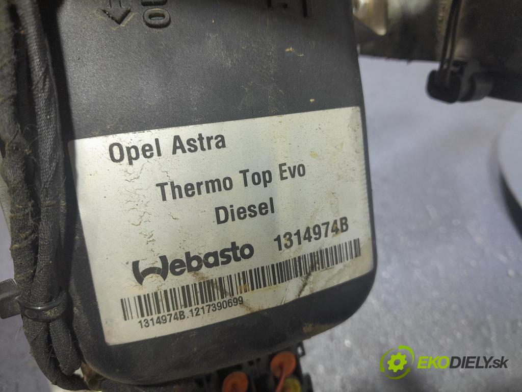 Opel Astra 2012 Webasto 1314974B