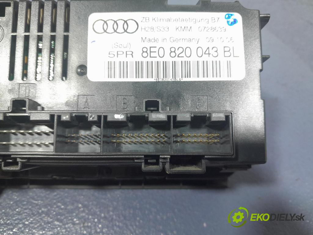 Audi A4 2006 prepínač Klimatizácia: Prúd vzduchu: 8E0820043BL
