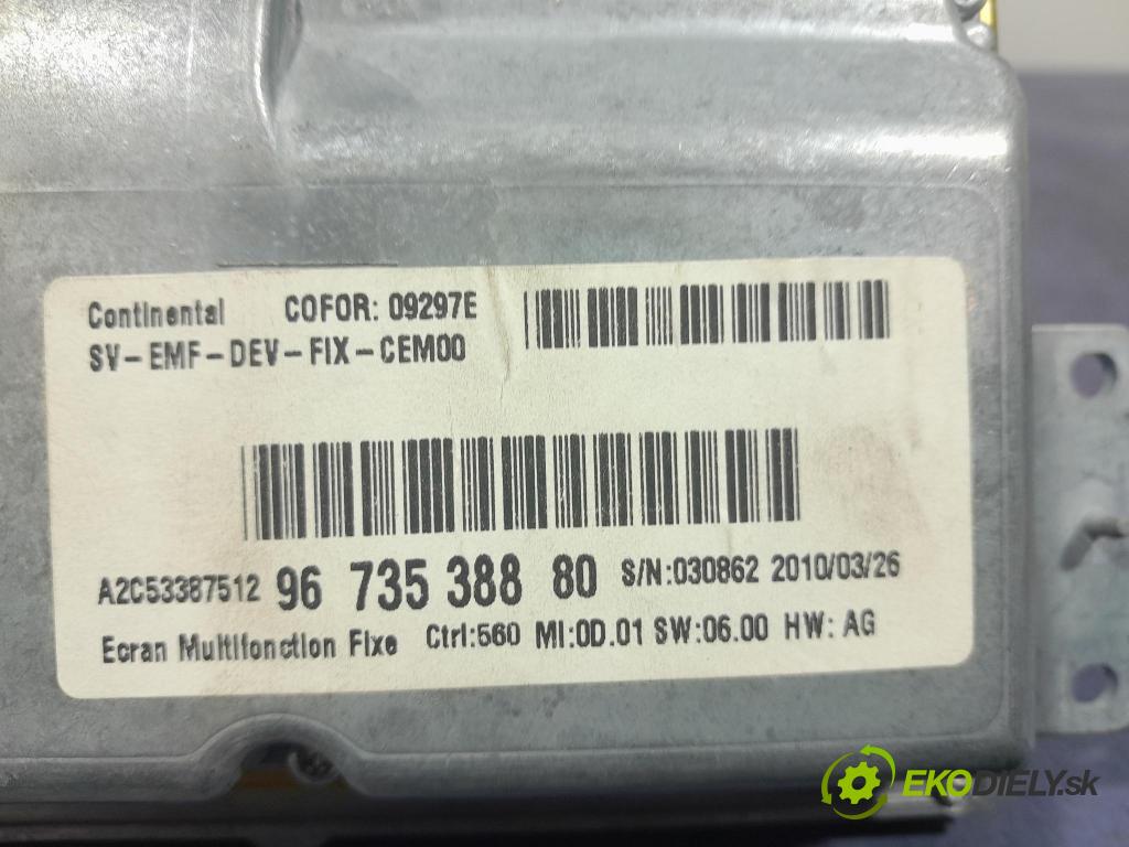 Citroen C4 2010 displej Radio / GPS 9673538880