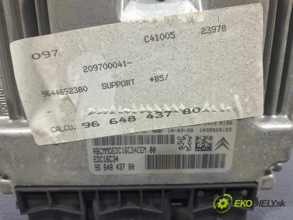 Citroen C4 2010 řídící jednotka Motor: 9664834780