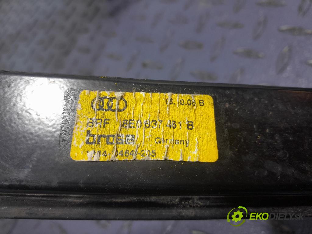 Audi A4 2006 mechanizmus okna Okná: Predné Vľavo: 8E0837461B