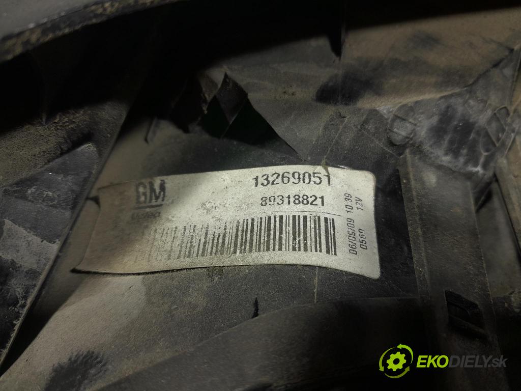 Opel Corsa 2009 světlo Zad: Práva: Mimo: 89037887