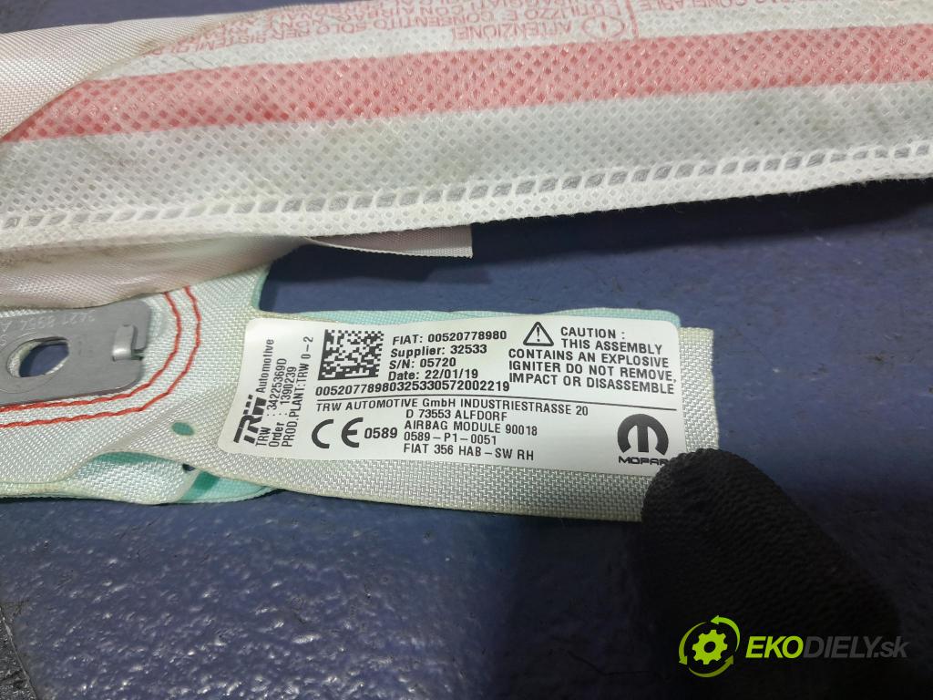 Fiat Tipo 2019 Airbag: Záclona: x 00520778980
