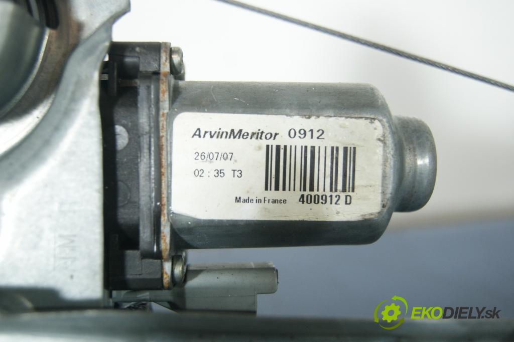 Peugeot 207 2007 mechanismus stahování Sklenka: před v pravo: 9681182280